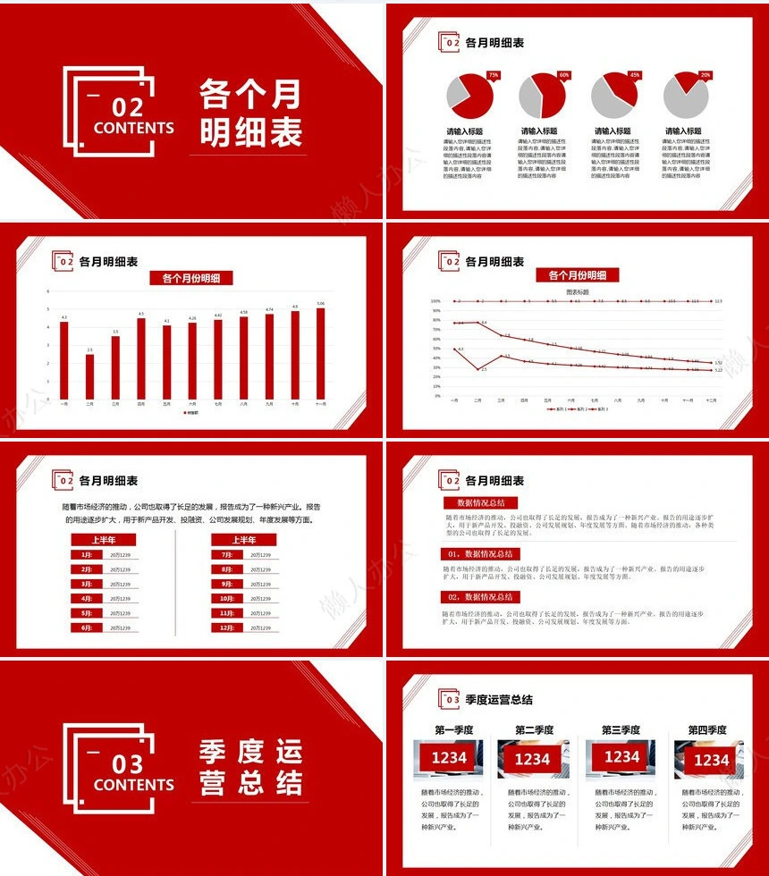 业务总结PPT模板(16)