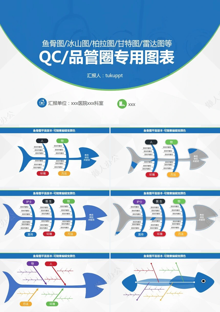 品管圈汇报PPT模版