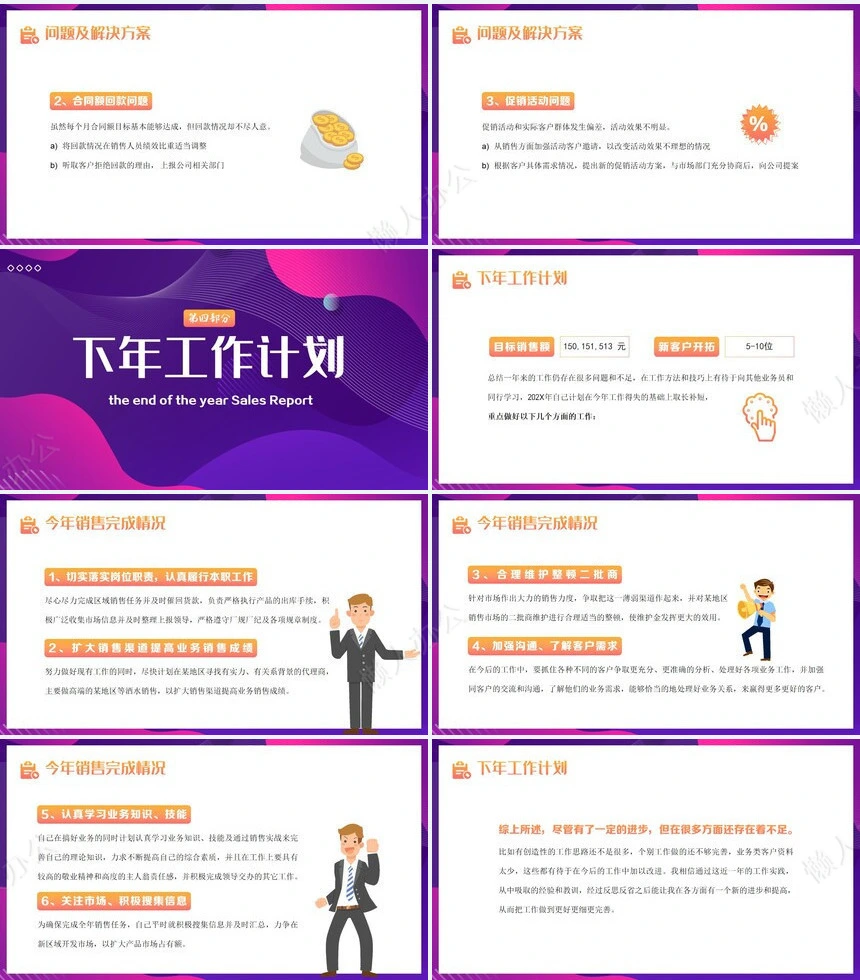 销售总结PPT模板(54)