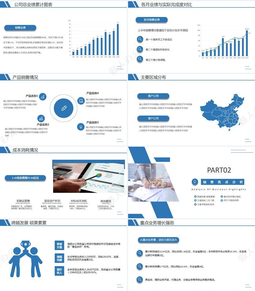 销售总结PPT模板(63)