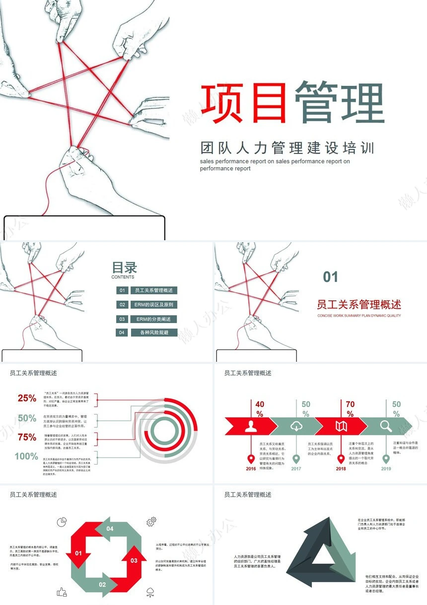 项目管理PPT模板(19)