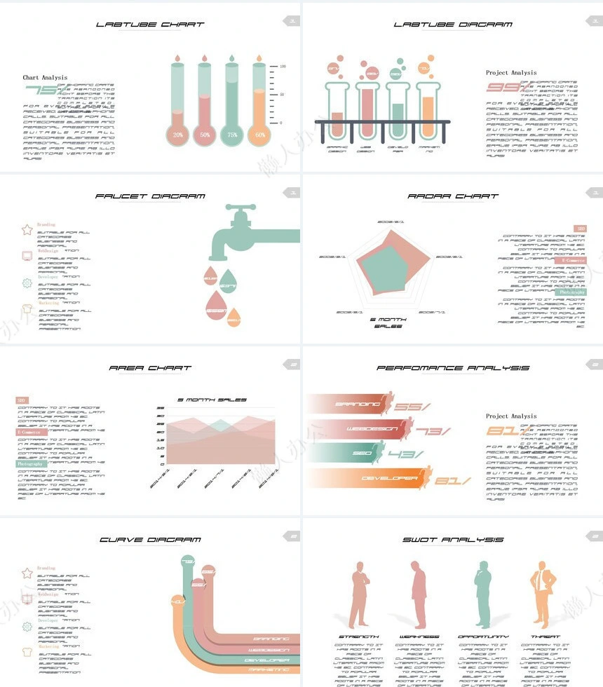 可视化通用PPT图表(19)