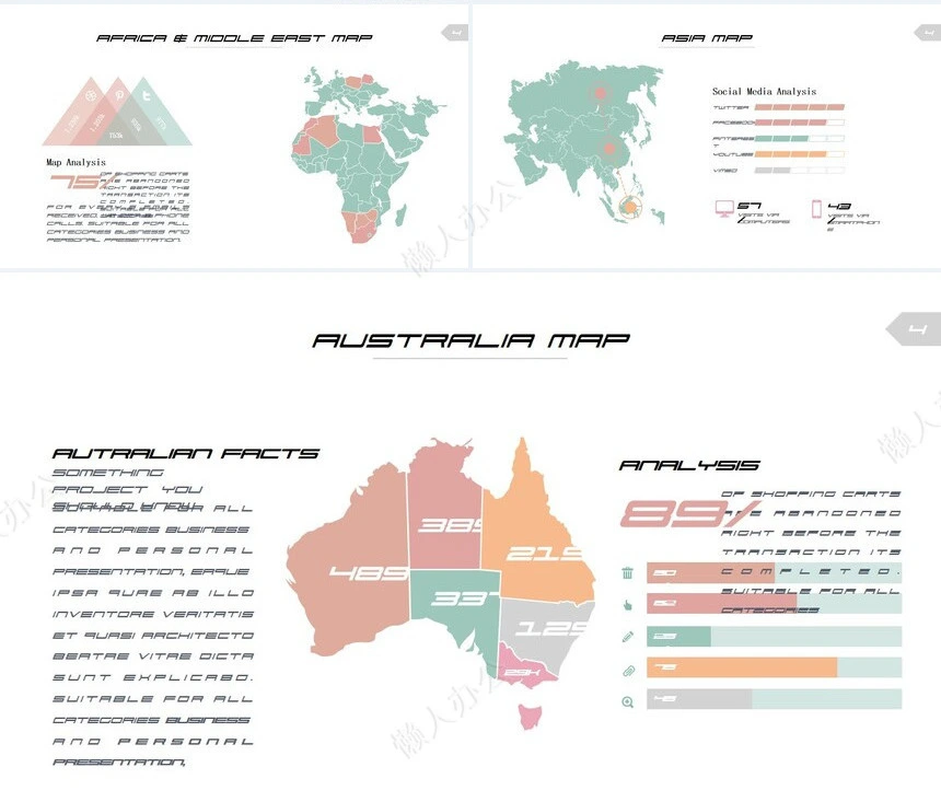 可视化通用PPT图表(19)