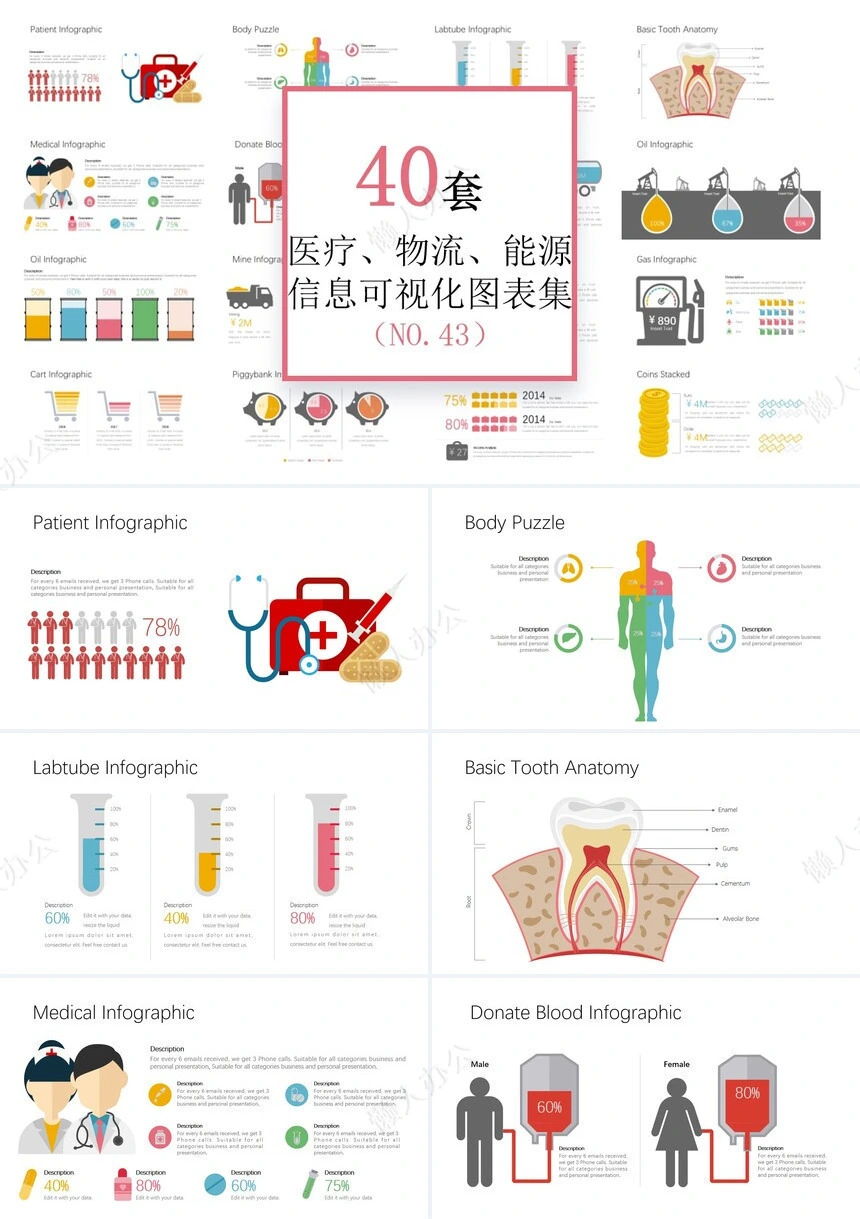 可视化通用PPT图表(8)