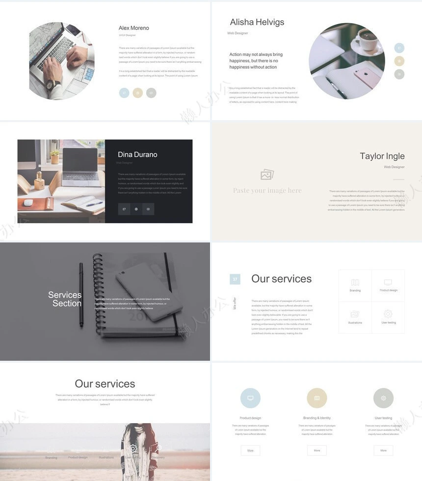 时尚欧美高端品牌宣传PPT模板公司介绍通用PPT模版