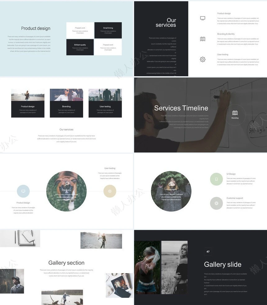 时尚欧美高端品牌宣传PPT模板公司介绍通用PPT模版