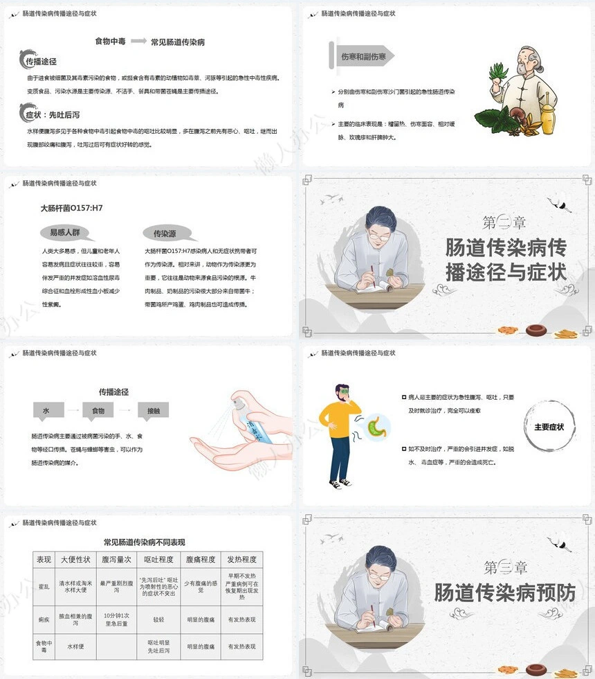 秋季养身通用PPT模版(4)
