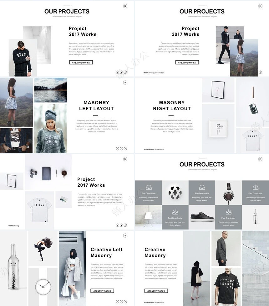 杂志风通用PPT模板