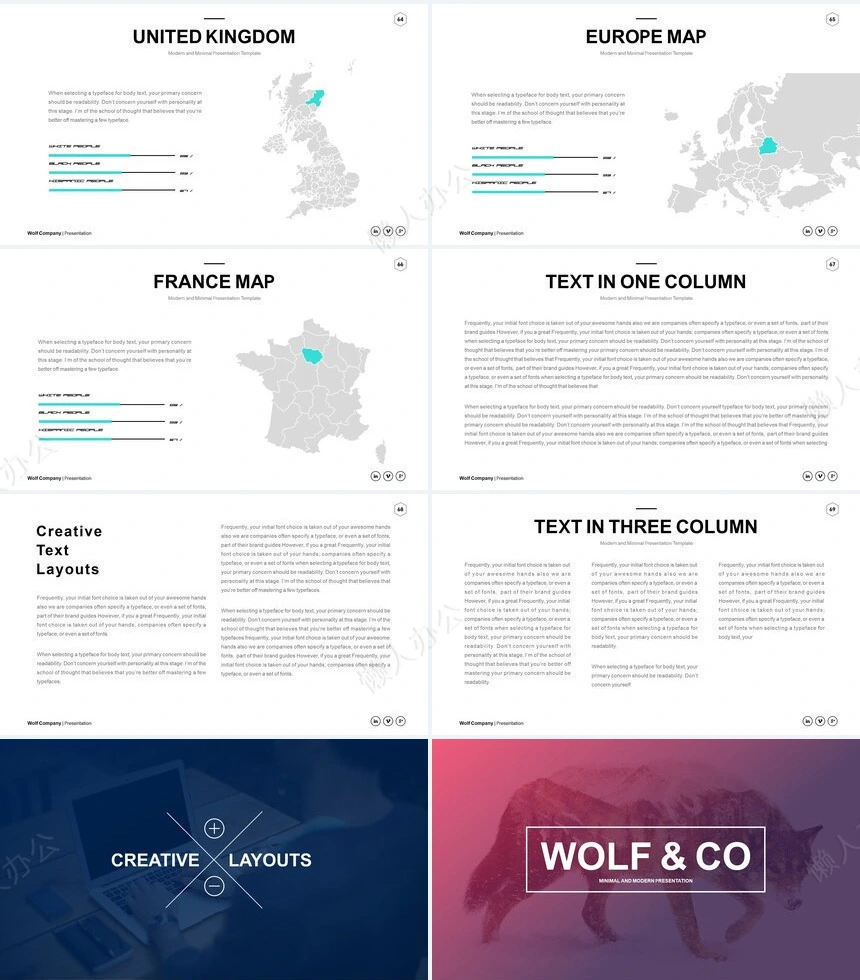 杂志风通用PPT模板