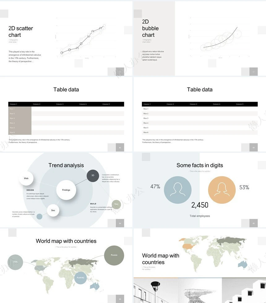 欧美商务风通用PPT模板