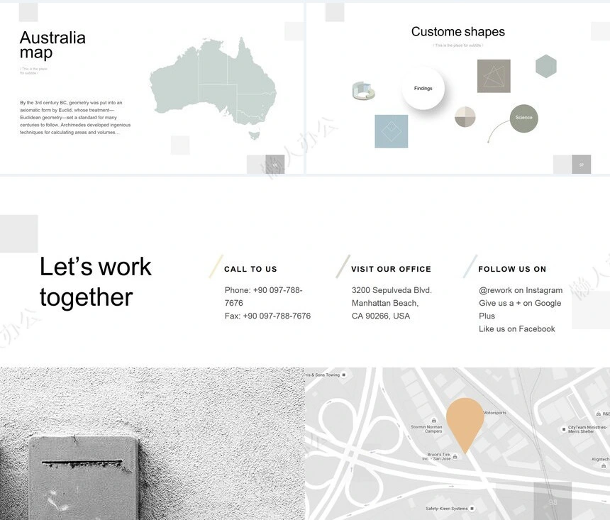 欧美商务风通用PPT模板