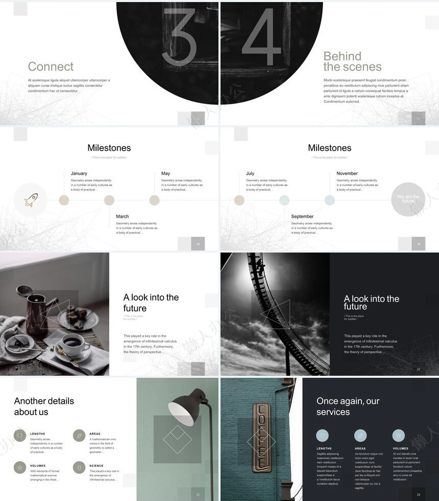 欧美商务风通用PPT模板