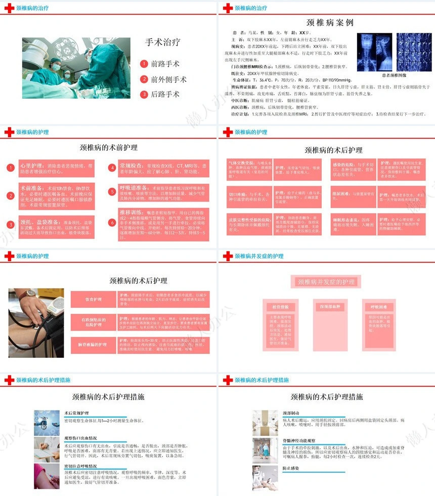 颈椎病护理查房美化PPT