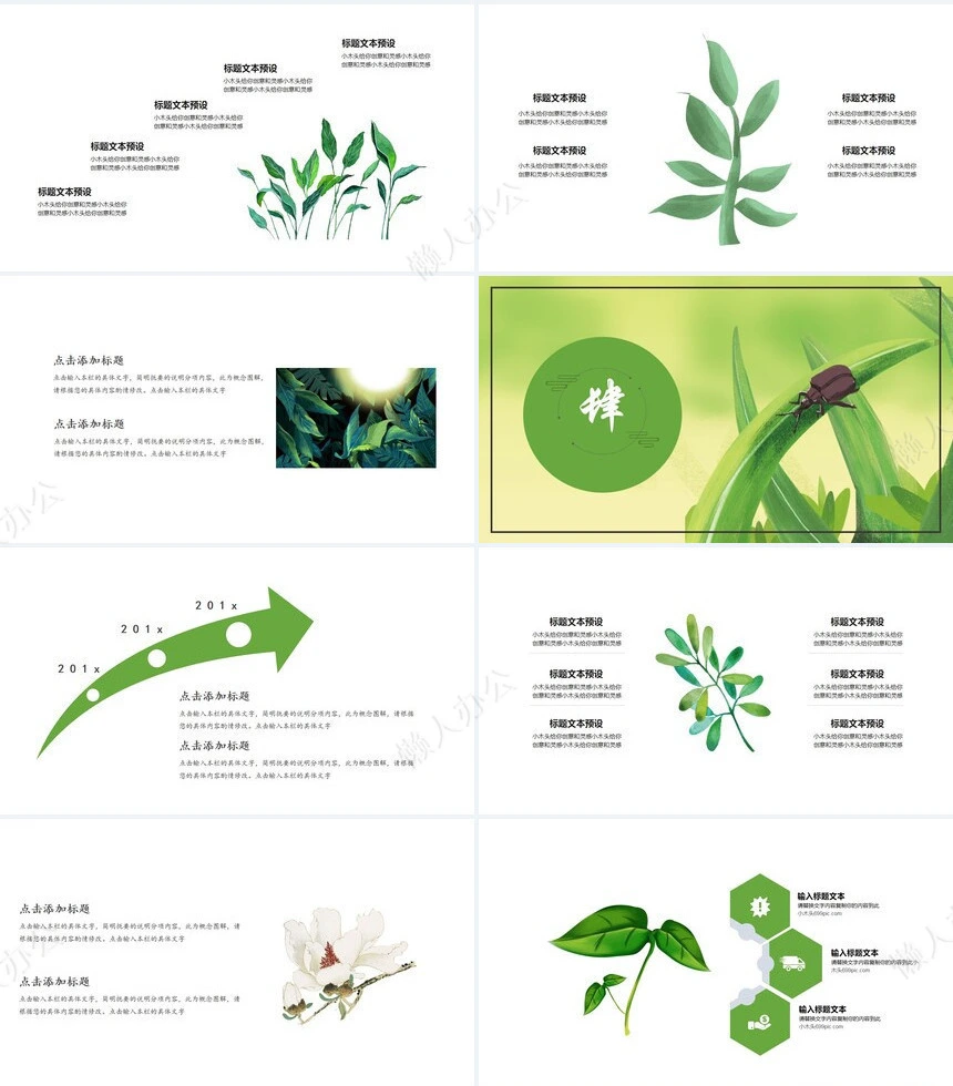 二十四节气惊蛰通用PPT模板(21)