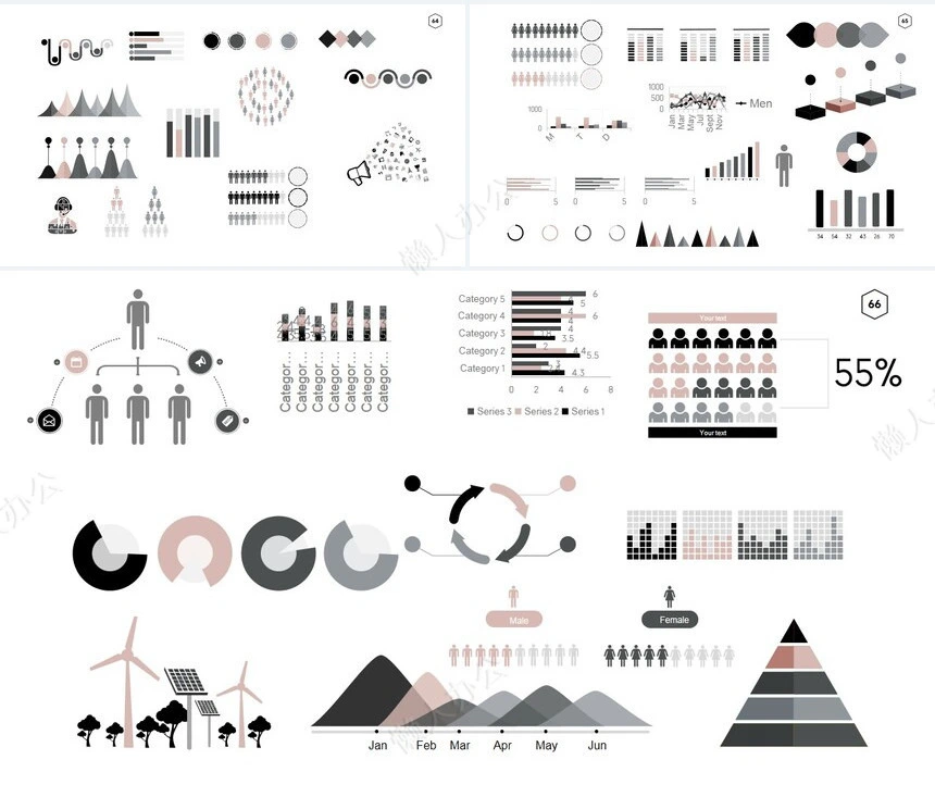 北欧ins风家居设计北欧简约家具装修设计通用PPT模板