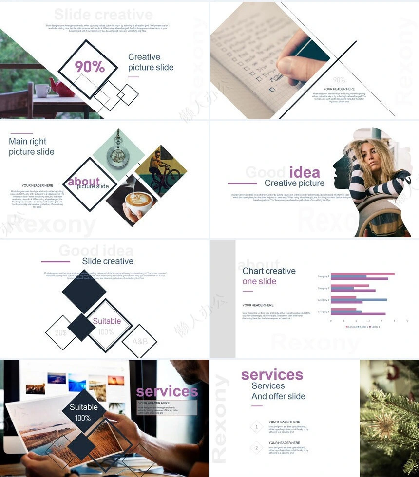 北欧ins高端品牌宣传商业计划书产品发布PPT模板