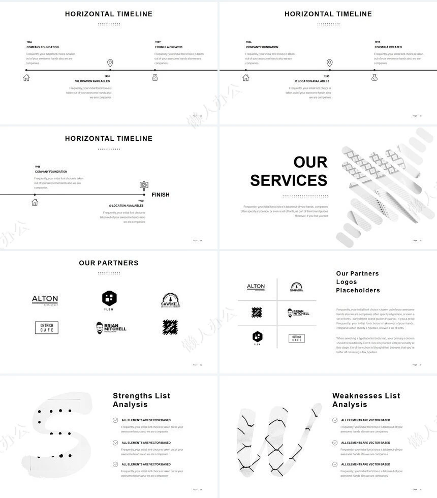 北欧高端品牌宣传项目策划PPT模板