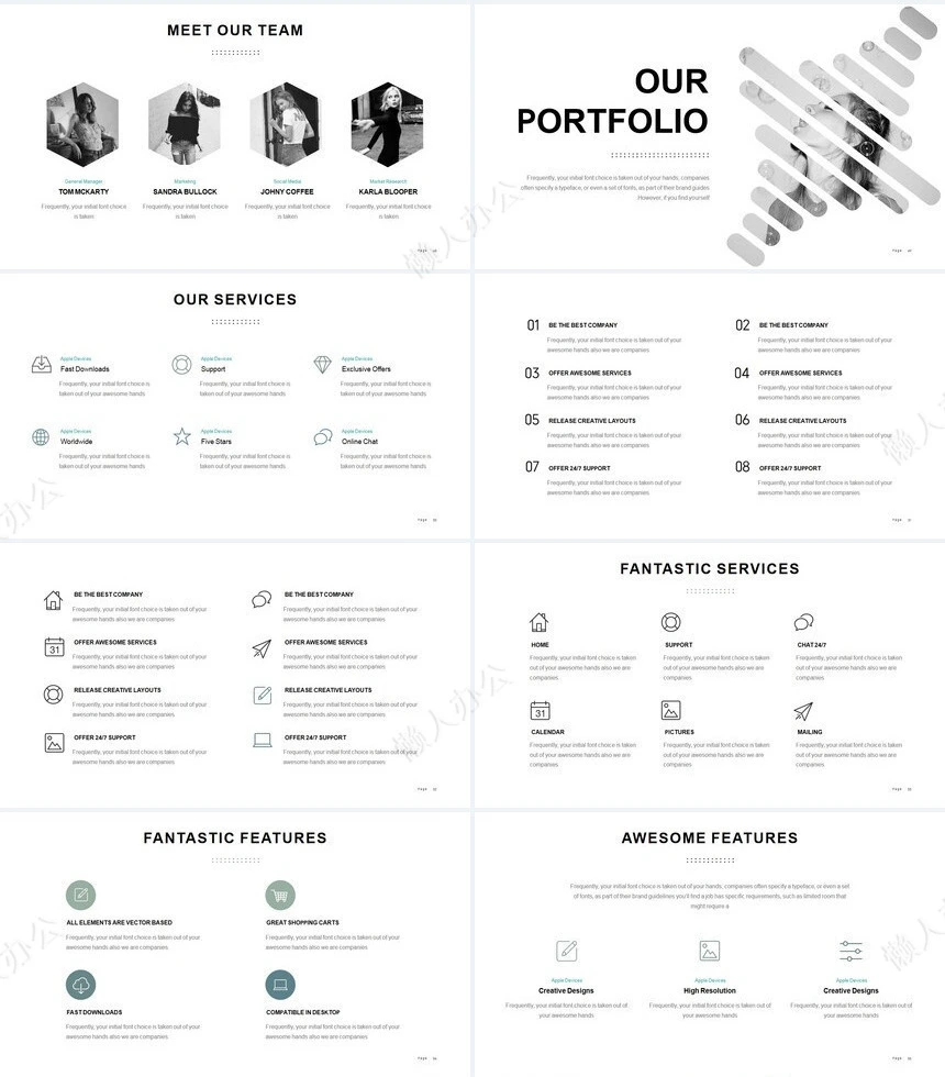 北欧高端品牌宣传项目策划PPT模板