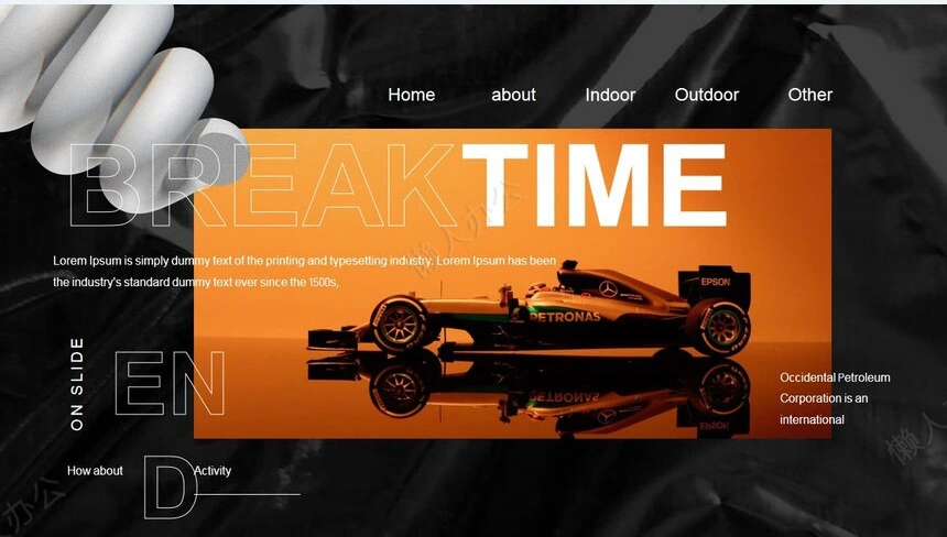 艺术杂志风影视个人写真PPT模板