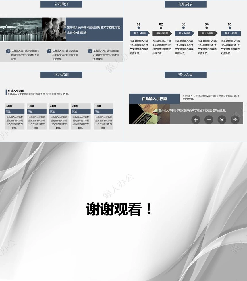 工作汇报工作总结年中总结商务汇演述职演讲高端PPT模版