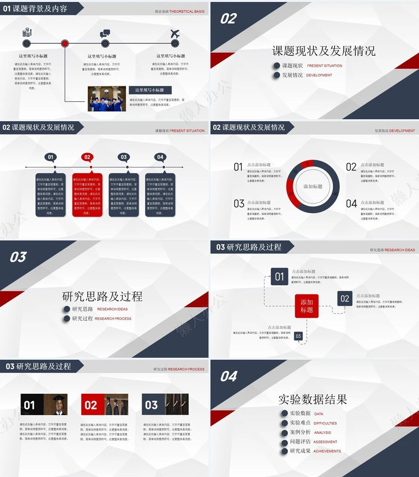 毕业论文答辩PPT模板(2)