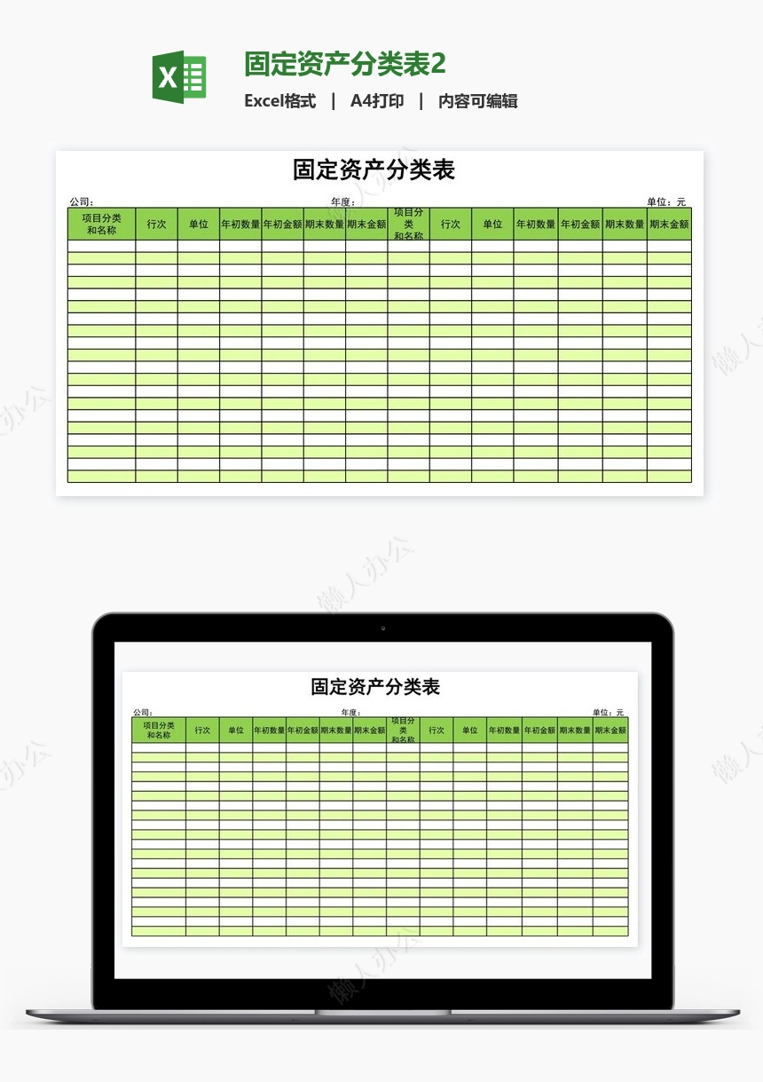 固定资产分类表2