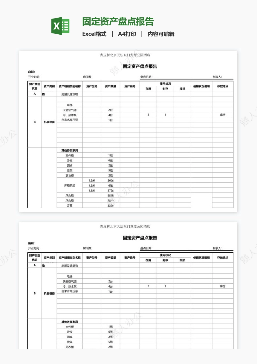 固定资产盘点报告