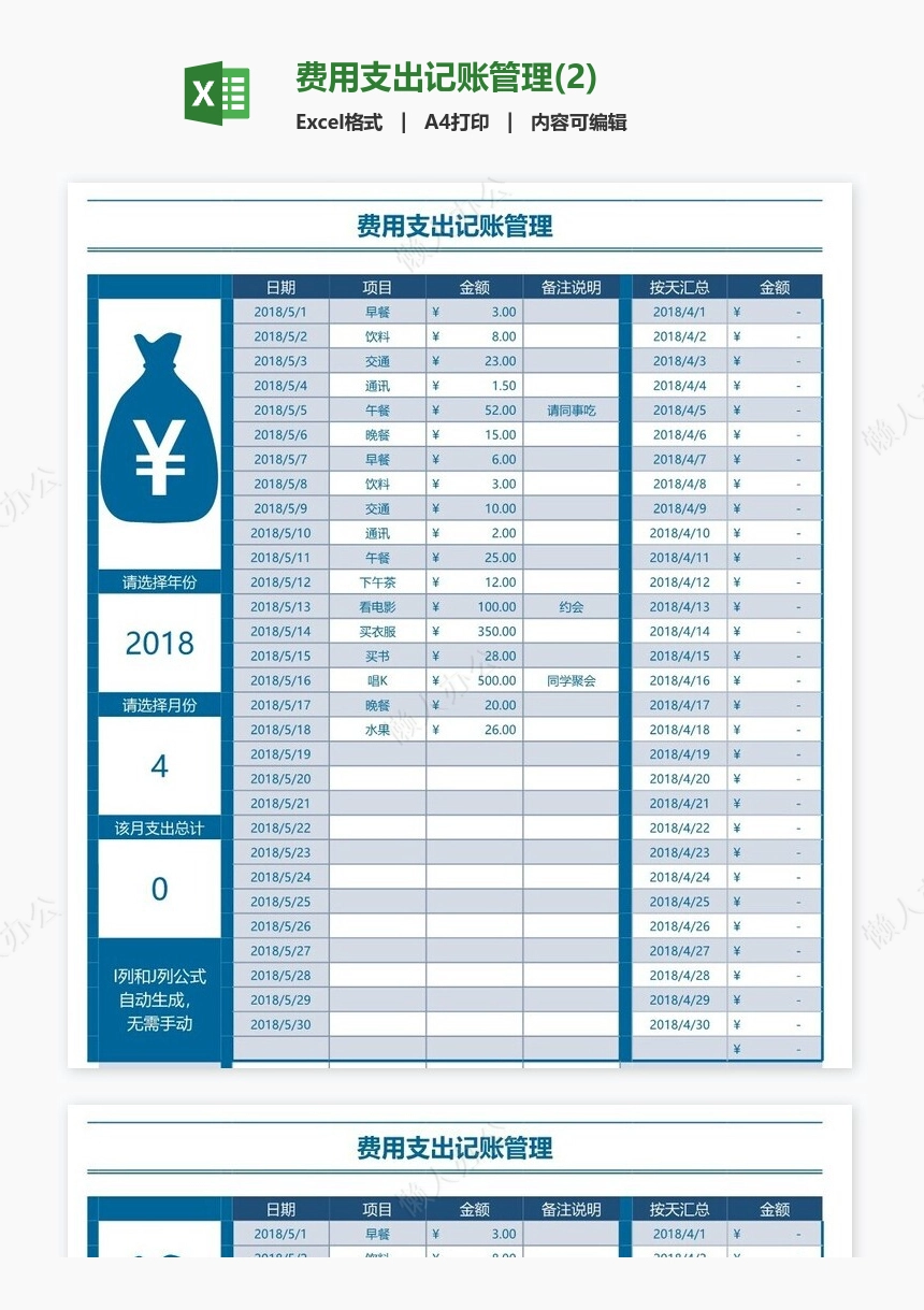 费用支出记账管理(2)