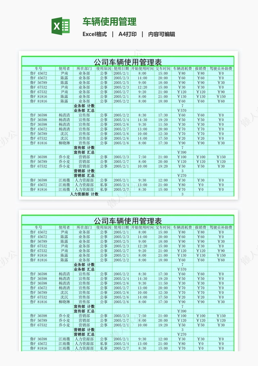 车辆使用管理