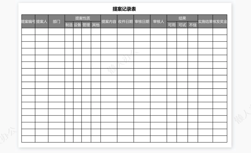 车辆管理表