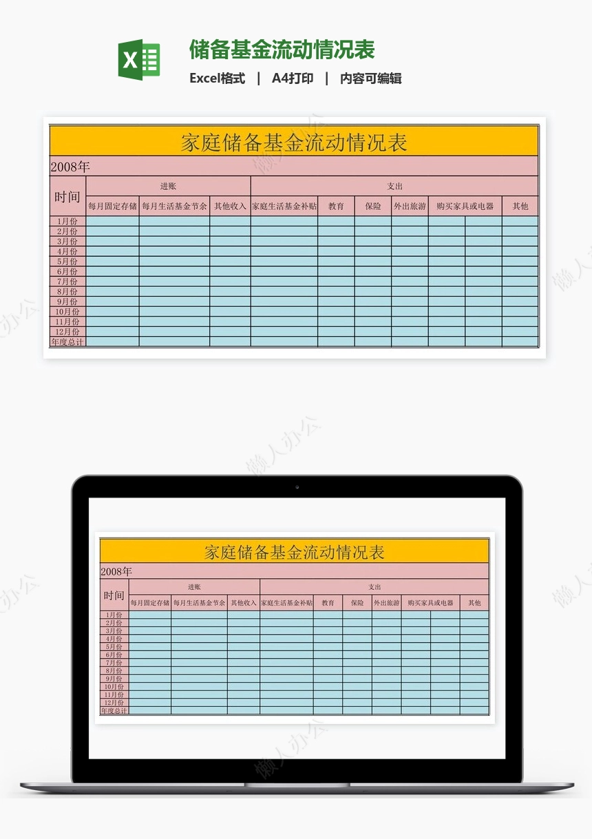 储备基金流动情况表