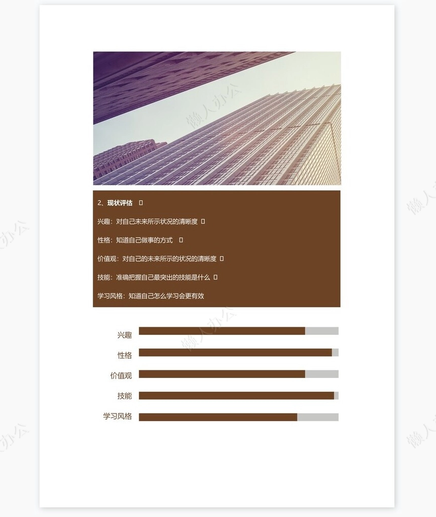 职业规划WORD模板(1)
