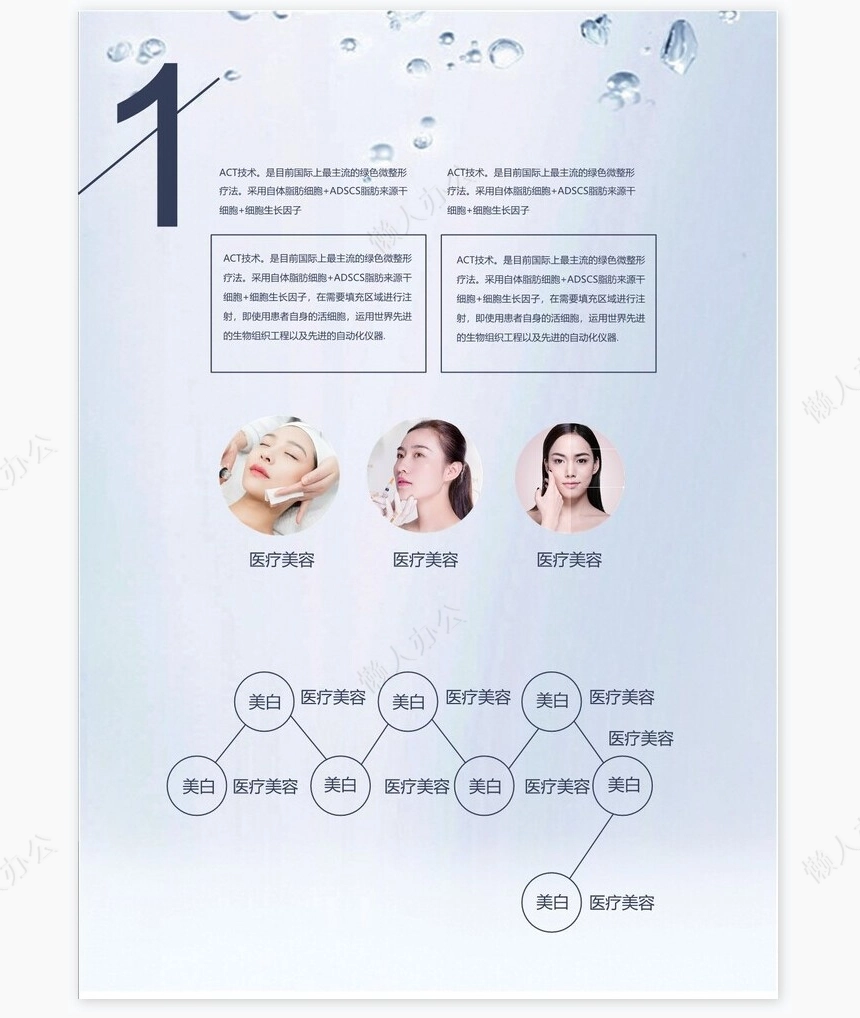 医疗美容医院宣传画册Word模板