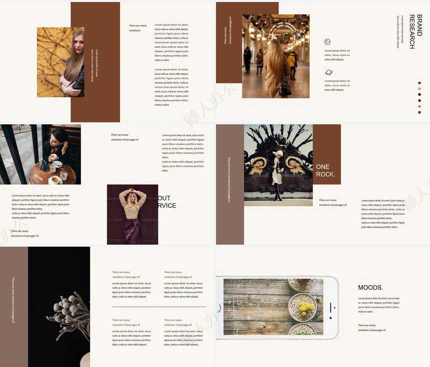 莫兰迪风格通用PPT模板(78)