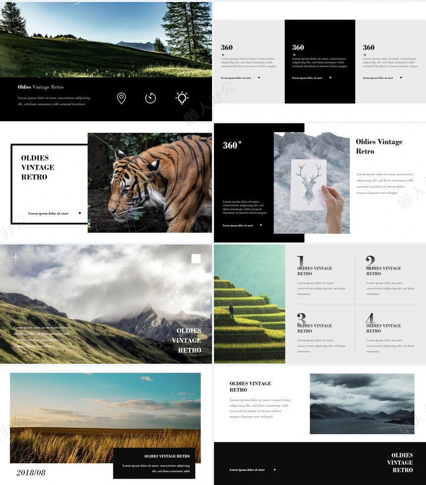 森系小清新通用PPT模板(26)