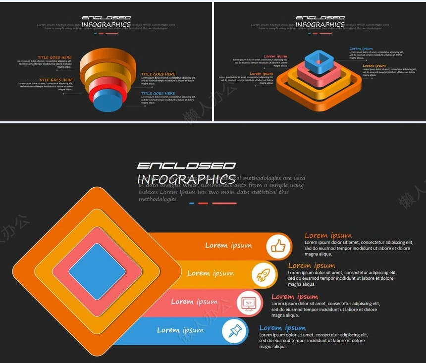 10款思维导图可视化图表PPT模板(5)