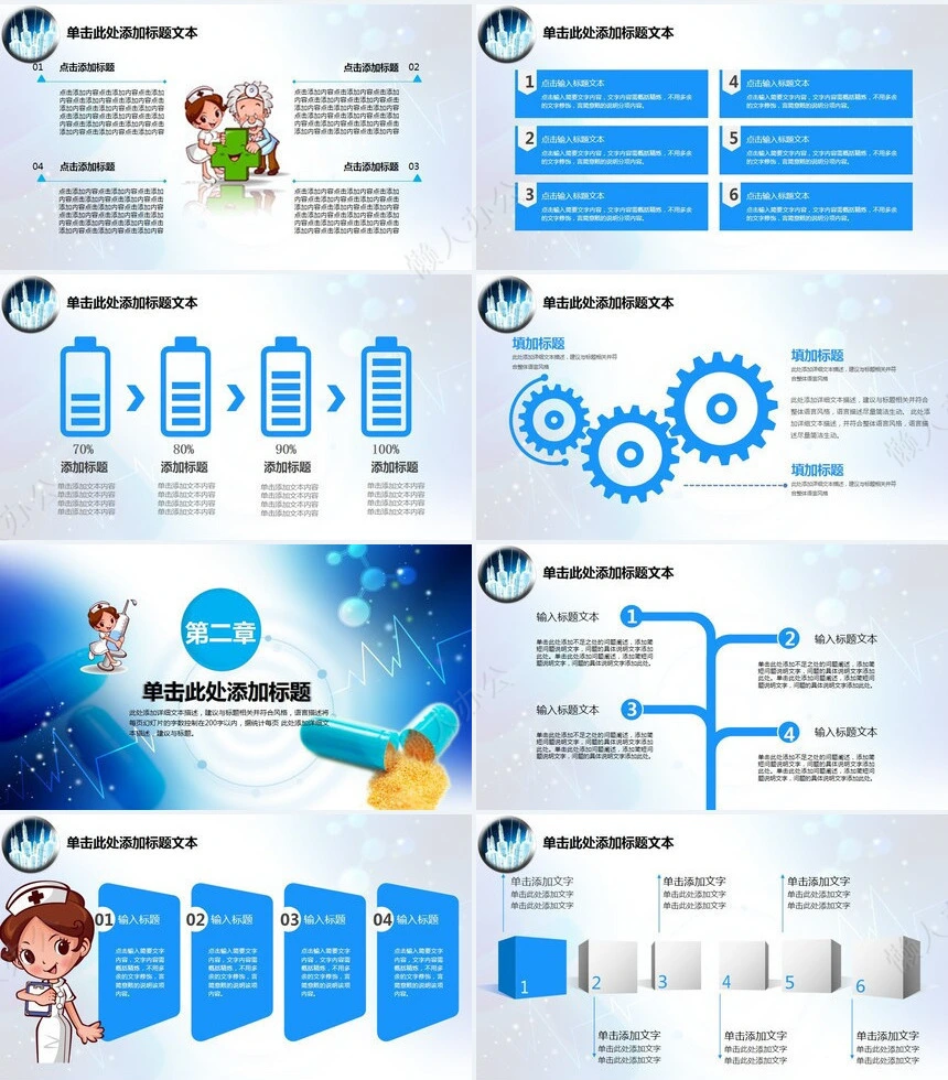 医学报告动态PPT模板